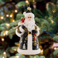 Christopher Radko LUXE SAINT NICHOLAS Ornament 1021447 Black Coat