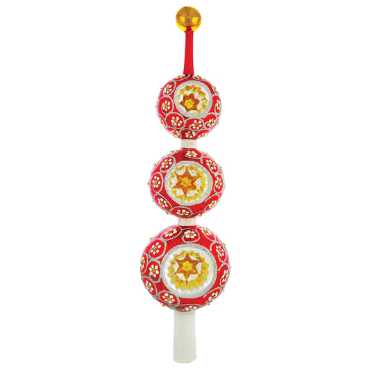 Heartfully Yours CINNABAR FINIAL 22093 Tree Topper LE 100 Red Reflector