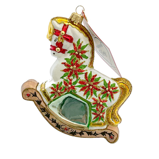 The Ornament King WINTER ROCKER 30361 Ornament Christmas Rocking Horse 2024