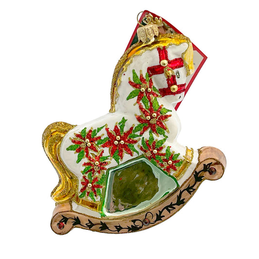 The Ornament King WINTER ROCKER 30361 Ornament Christmas Rocking Horse 2024
