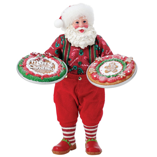 TWO BIG COOKIES Dept 56 Possible Dreams Santa Baking Bon Appetit 6013898