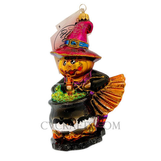 Heartfully Yours BUBBLES AND BOO 21522 Ornament LE 360 Halloween Witch