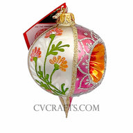 Magenta and Flower The Ornament King CANDY SPARKLER Assorted Ornament 42027A Christmas 2025