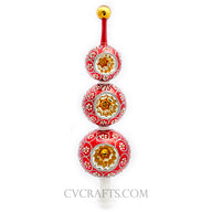 Heartfully Yours CINNABAR FINIAL 22093 Tree Topper LE 100 Red Reflector