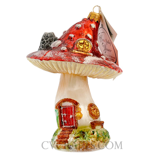 Heartfully Yours DOBBY'S HOUSE 21292 Ornament LE 270 Mushroom Fairy House