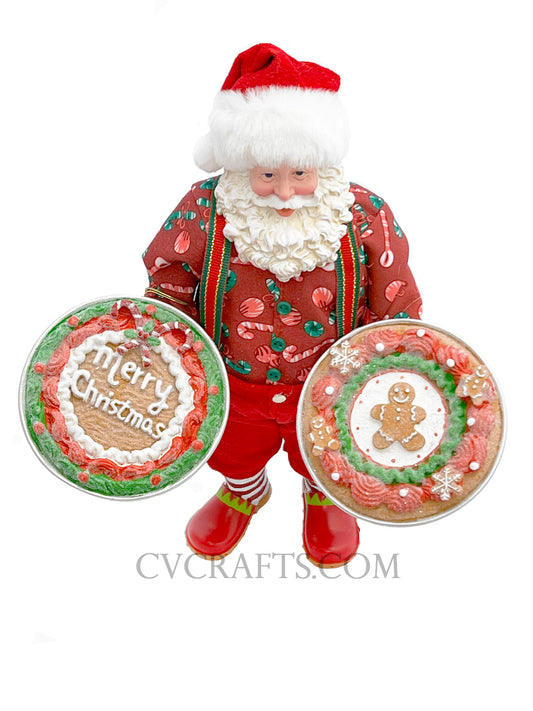 TWO BIG COOKIES Dept 56 Possible Dreams Santa Baking Bon Appetit 6013898