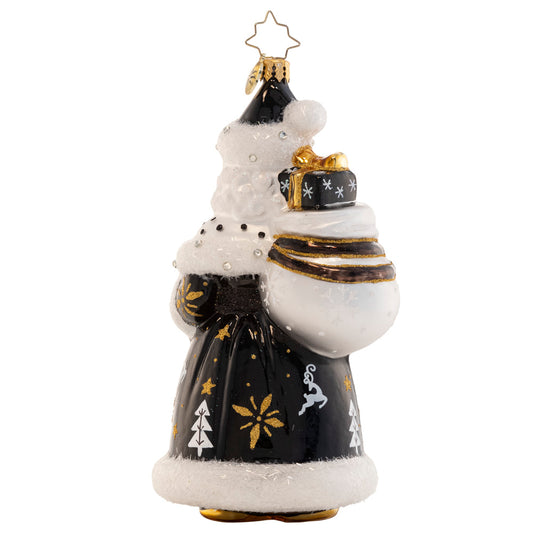 Christopher Radko LUXE SAINT NICHOLAS Ornament 1021447 Black Coat