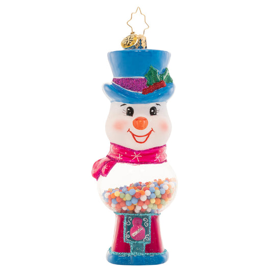 Christopher Radko GUMBALL GRINS Ornament 1021455 Candy Snowman