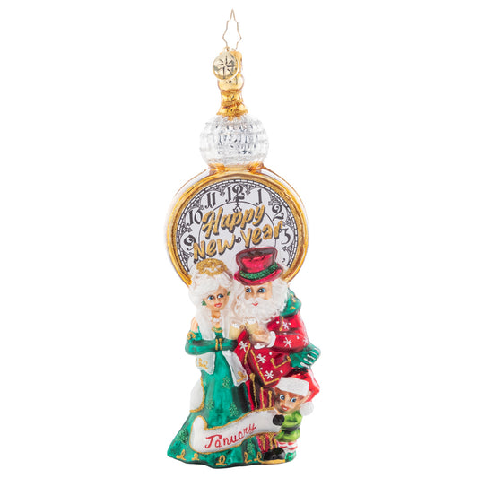 Christopher Radko IN WITH THE NEW -January- New Years Ornament Of The Month 1021693