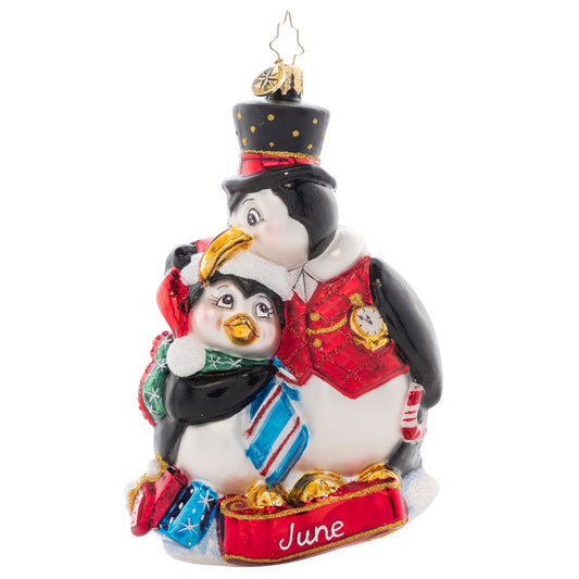 Christopher Radko HERE'S TO THE DADS -June- Father's Day Ornament Of The Month 1021698