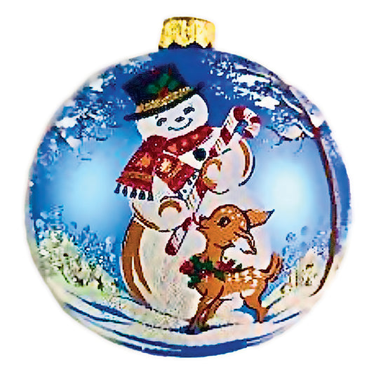 Heartfully Yours WINTER FRIENDS 20751 Ornament LE 240 Ball Snowman Deer