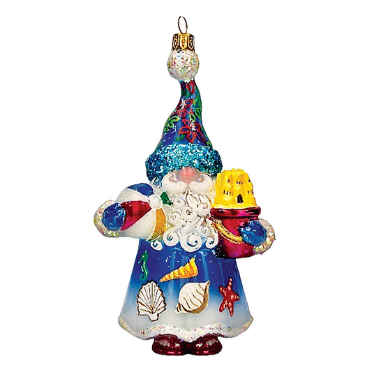 Heartfully Yours BEACH GNOME 21122 Ornament LE 270 Ocean Shell Sand