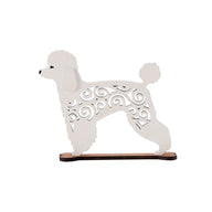 Flourish POODLE DECOR 6008851 Wood Laser Cut Dog