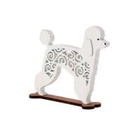 Flourish POODLE DECOR 6008851 Wood Laser Cut Dog
