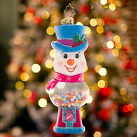 Christopher Radko GUMBALL GRINS Ornament 1021455 Candy Snowman