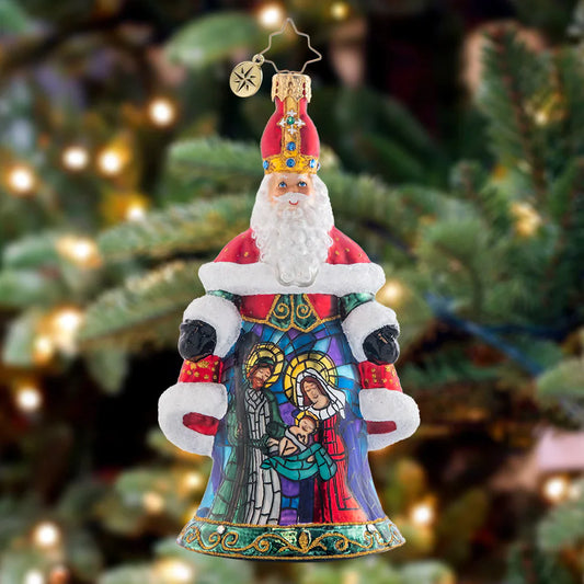 Christopher Radko SACRED SCENE SAINT NICHOLAS Ornament 1021511 Nativity