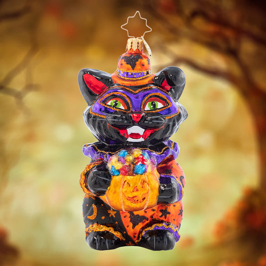 Christopher Radko DAPPER BLACK CAT Ornament 1021605 Halloween