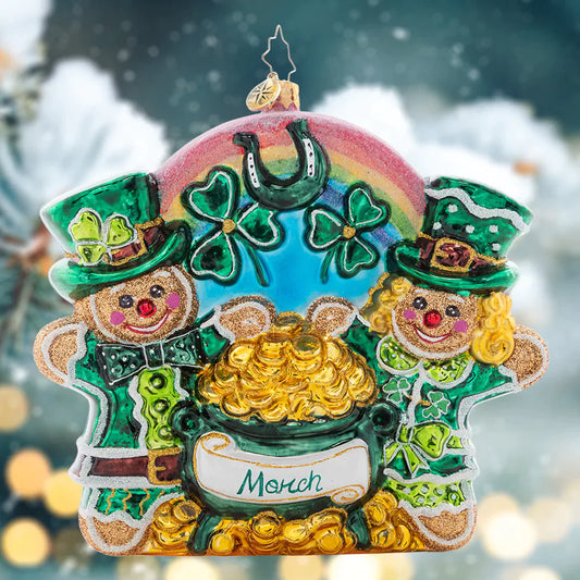 Christopher Radko SWEET POT OF GOLD -March- Ornament Of The Month 1021695 Patrick