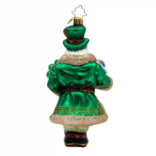 Christopher Radko SHAMROCK SANTA Ornament 1022587 St. Patrick's Day Irish
