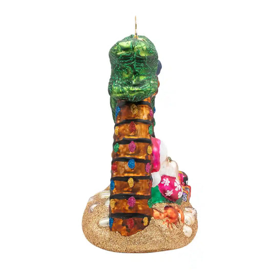 Christopher Radko SANTA'S BREEZY BREAK Ornament 1022626 Tropical Beach Santa