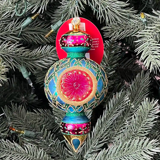 Christopher Radko Fantasia GILDED ELEGANCE Ornament 1022644 Reflector Drop