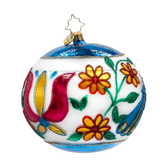 Christopher Radko Fantasia POLISH FOLK REFLECTIONS Ornament 1022645 Polish Reflector