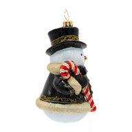 Christopher Radko THE FROSTED GENTLEMAN Ornament 1022873 Snowman Top Hat