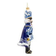 Christopher Radko CHINOISERIE MAJESTY Ornament 1022883 Blue White Nutcracker