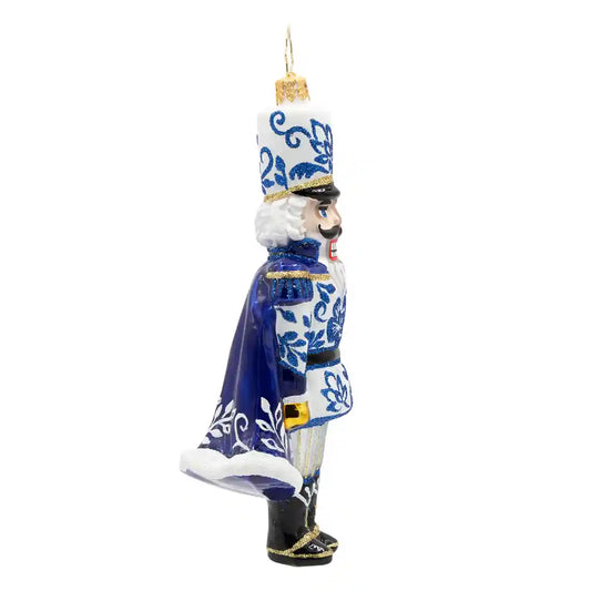 Christopher Radko CHINOISERIE MAJESTY Ornament 1022883 Blue White Nutcracker