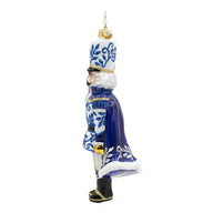 Christopher Radko CHINOISERIE MAJESTY Ornament 1022883 Blue White Nutcracker