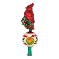Christopher Radko MAJESTIC CARDINAL GREETINGS FINIAL 1022890 Tree Topper