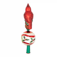 Christopher Radko MAJESTIC CARDINAL GREETINGS FINIAL 1022890 Tree Topper