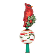 Christopher Radko MAJESTIC CARDINAL GREETINGS FINIAL 1022890 Tree Topper