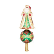 Christopher Radko CROWN OF CHRISTMAS FINIAL 1022919 Santa Tree Topper