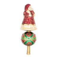 Christopher Radko CROWN OF CHRISTMAS FINIAL 1022919 Santa Tree Topper