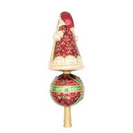 Christopher Radko CROWN OF CHRISTMAS FINIAL 1022919 Santa Tree Topper