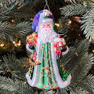 Christopher Radko THE EMERALD GIFTBEARER Ornament 1022951 Green Santa