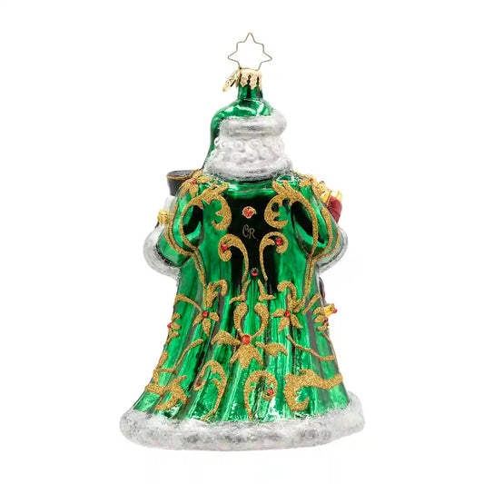Christopher Radko THE EMERALD GIFTBEARER Ornament 1022951 Green Santa