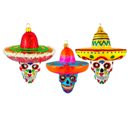 The Ornament King MEXICAN HOLIDAY Assorted Ornament 47003 Calavera Halloween