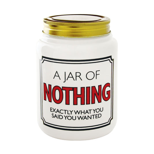 Our Name Is Mud JAR OF NOTHING Funny Ceramic Gift Enesco 4054500