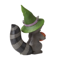 Jim Shore HALLOWEEN MASK-ERADE 6012748 Pumpkin Raccoon Figurine