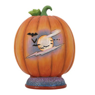 Jim Shore COME IN FOR A SPELL 6014484 Halloween LED Witch Pumpkin Diorama