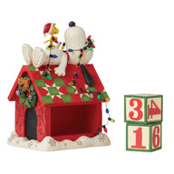 Jim Shore SNOOPY AND WOODSTOCK COUNTDOWN CALENDAR 6015027 Peanuts Advent