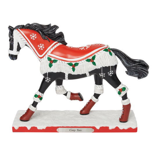 Trail of Painted Ponies COZY TOES Figurine 6015077 Horse Christmas 1st Edition