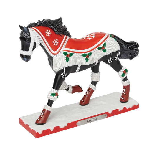 Trail of Painted Ponies COZY TOES Figurine 6015077 Horse Christmas 1st Edition