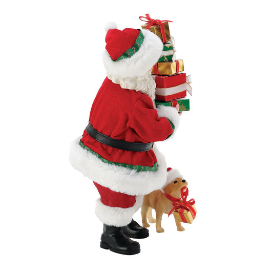 FURRY HELPER Dept 56 Possible Dreams Santa Puppy Christmas 6015861