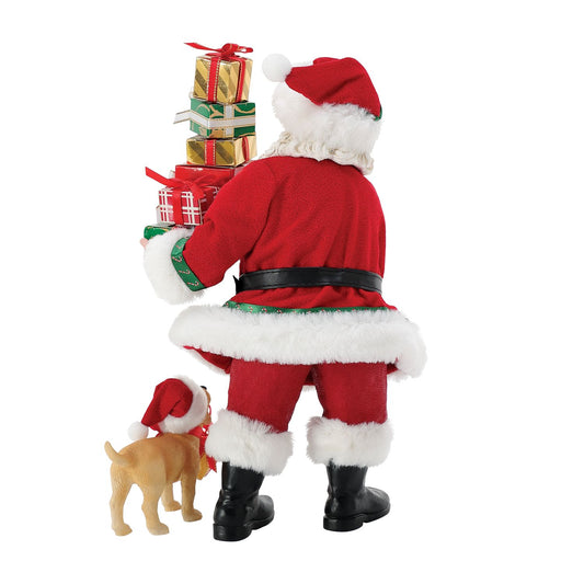 FURRY HELPER Dept 56 Possible Dreams Santa Puppy Christmas 6015861