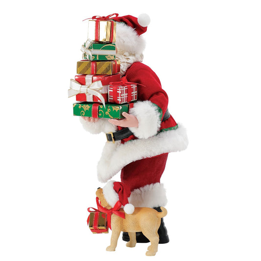 FURRY HELPER Dept 56 Possible Dreams Santa Puppy Christmas 6015861
