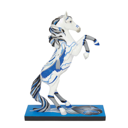 Trail of Painted Ponies Figurine NATIVE SPIRIT RISING 6016392 Blue White Horse