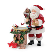 BIRD BATH Dept 56 Possible Dreams Santa Cardinals Wild Birds 6016498